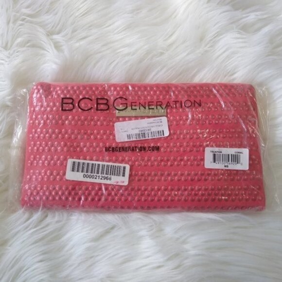 NWOT BCBGeneration Tess Foldover Studded Clutch - Picture 3 of 14